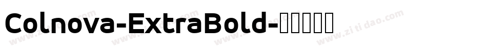 Colnova-ExtraBold字体转换