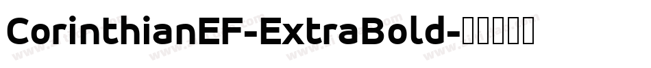 CorinthianEF-ExtraBold字体转换