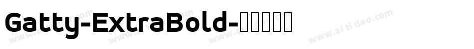 Gatty-ExtraBold字体转换