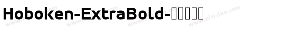 Hoboken-ExtraBold字体转换
