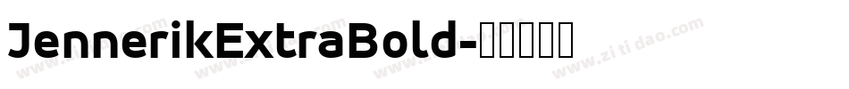 JennerikExtraBold字体转换
