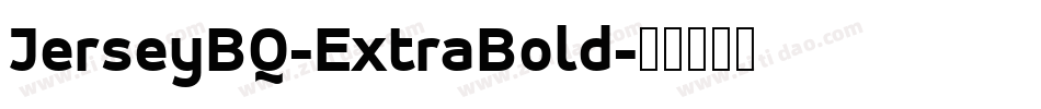 JerseyBQ-ExtraBold字体转换