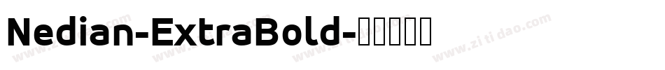 Nedian-ExtraBold字体转换