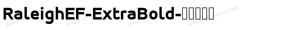 RaleighEF-ExtraBold字体转换