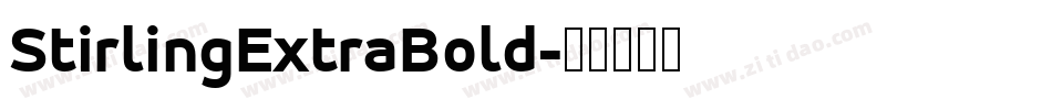 StirlingExtraBold字体转换