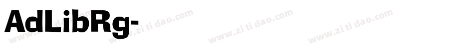 AdLibRg字体转换