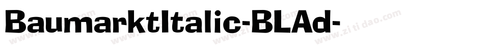 BaumarktItalic-BLAd字体转换