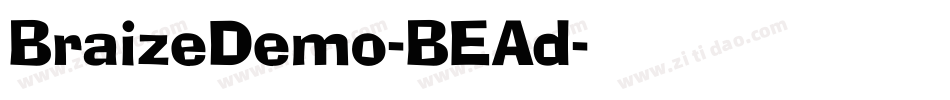 BraizeDemo-BEAd字体转换