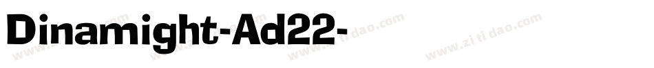 Dinamight-Ad22字体转换