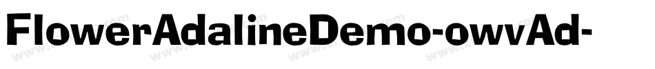 FlowerAdalineDemo-owvAd字体转换
