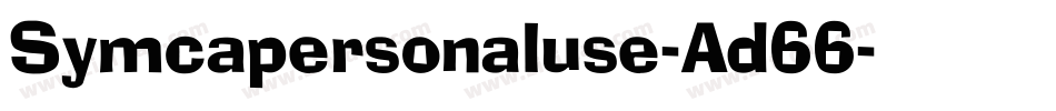 Symcapersonaluse-Ad66字体转换