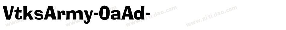 VtksArmy-0aAd字体转换