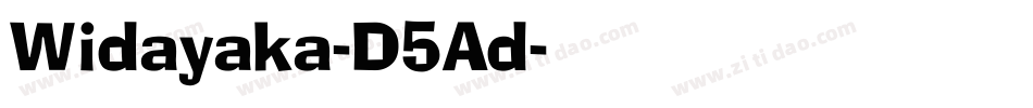 Widayaka-D5Ad字体转换