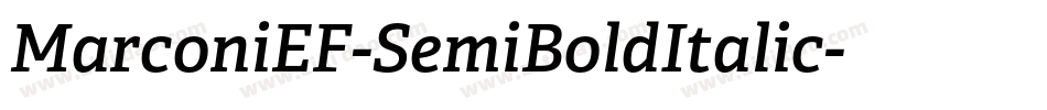 MarconiEF-SemiBoldItalic字体转换