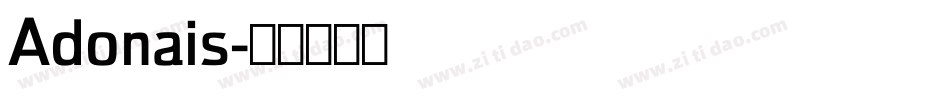 Adonais字体转换