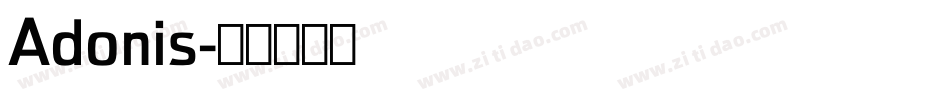Adonis字体转换