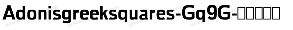 Adonisgreeksquares-Gq9G字体转换