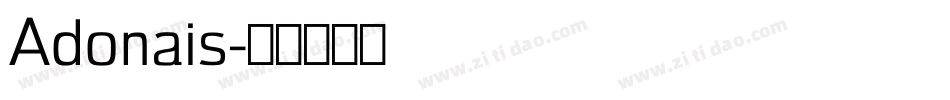 Adonais字体转换