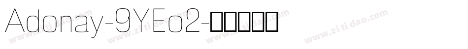 Adonay-9YEo2字体转换