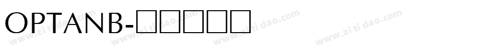 OPTANB字体转换