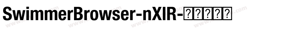 SwimmerBrowser-nXlR字体转换