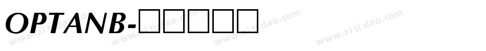 OPTANB字体转换