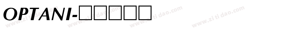 OPTANI字体转换