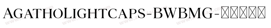 AgathoLightcaps-BWBMG字体转换