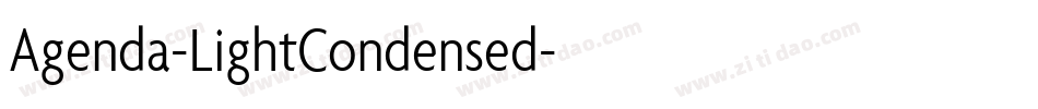 Agenda-LightCondensed字体转换