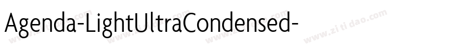 Agenda-LightUltraCondensed字体转换