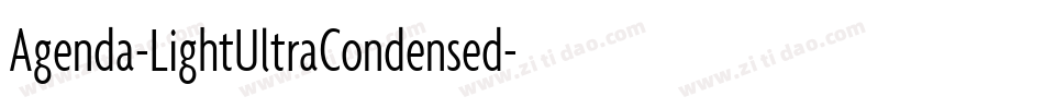 Agenda-LightUltraCondensed字体转换