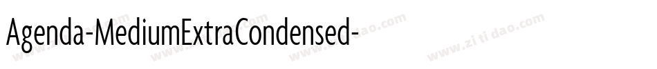 Agenda-MediumExtraCondensed字体转换