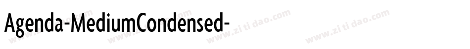 Agenda-MediumCondensed字体转换