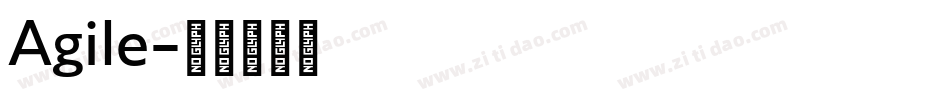 Agile字体转换