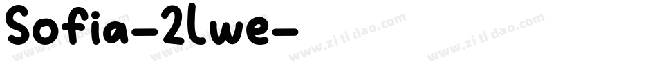 Sofia-2lwe字体转换