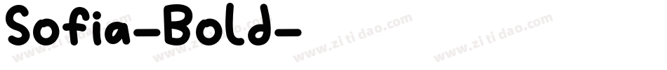 Sofia-Bold字体转换