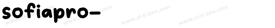 sofiapro字体转换
