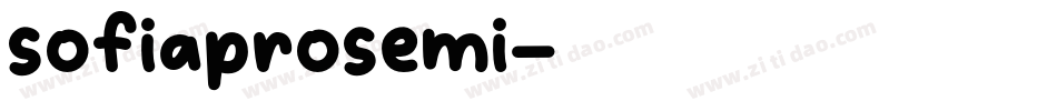 sofiaprosemi字体转换