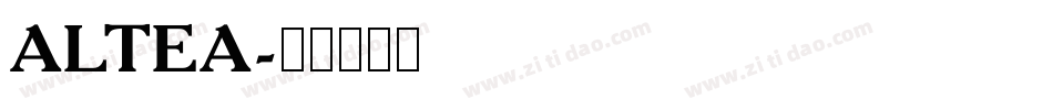 ALTEA字体转换