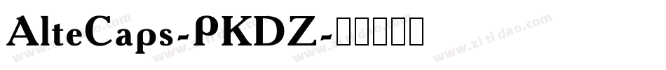 AlteCaps-PKDZ字体转换