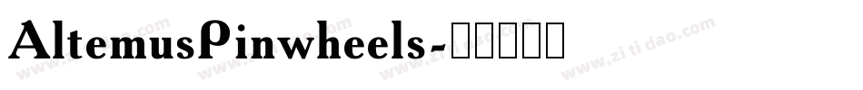 AltemusPinwheels字体转换