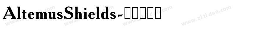 AltemusShields字体转换