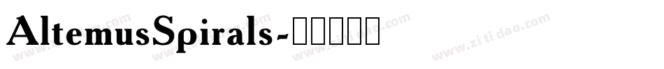 AltemusSpirals字体转换