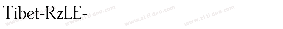 Tibet-RzLE字体转换