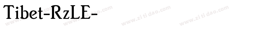 Tibet-RzLE字体转换