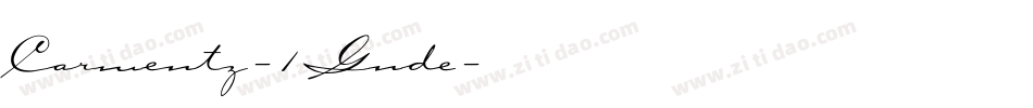 Carmentz-1Gnde字体转换