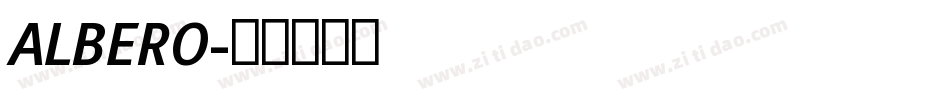 ALBERO字体转换