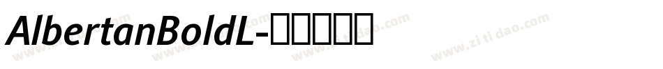 AlbertanBoldL字体转换