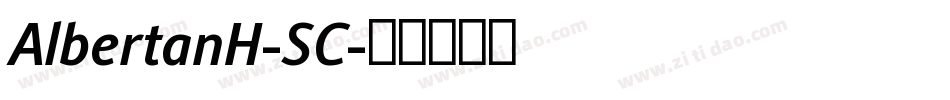 AlbertanH-SC字体转换
