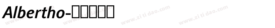 Albertho字体转换